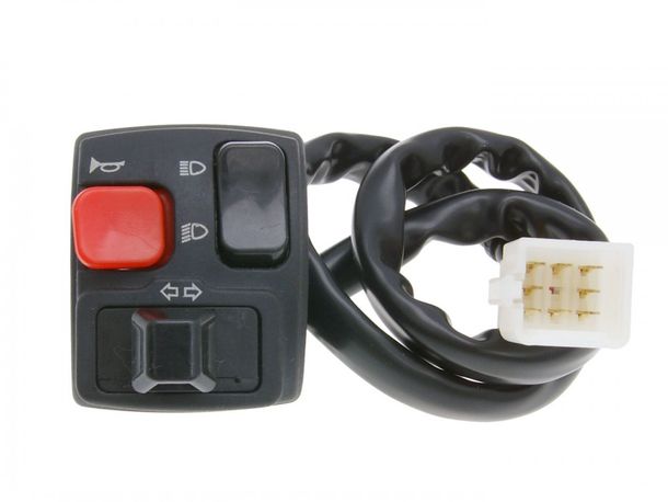 Schaltereinheit links Blinker, Fernlicht, Abblendlicht, Hupe für Derbi Senda 2005-, Aprilia RX 50, SX 50
