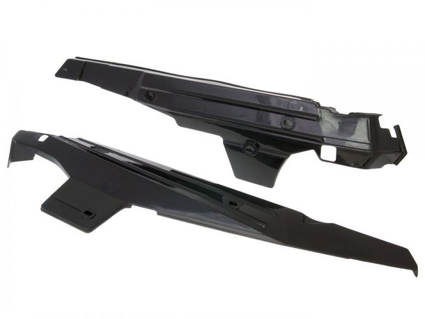 side cover set / side panel set black for Puch Maxi
