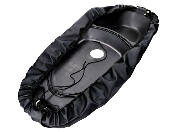 Sitzbankabdeckung XL abnehmbar schwarz für Motorroller – Bild 6
