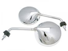 mirror set short version chrome M8 right-hand thread for Vespa GTS, GTV, LXV