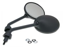 mirror set short version black M8 right-hand thread for Vespa GTS, GTV, LXV