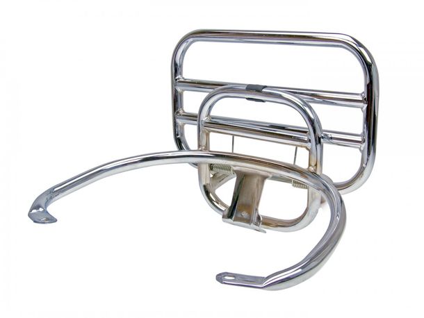 Top box cremagliera / rack cromato pieghevoli per Vespa GT, GTS