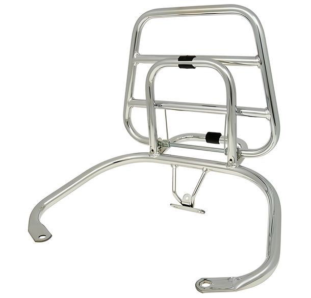 Top cremagliera box / rack cromato pieghevoli per Vespa LX, LXV Touring