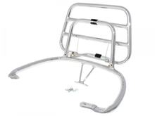 Top Case Träger / Gepäckträger klappbar Chrom für Vespa Primavera / Sprint