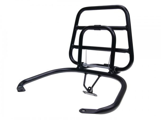 Top cuadro de rack / bastidores negro plegables para Vespa LX, LXV, S
