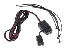 USB Steckdose Spritzwassergeschützt mit 1,5m Kabel für Motorrad, Roller, Moped