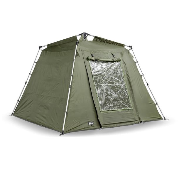 Lucx® Angelzelt + Überwurf Bivvy + Overwrap 2 Mann Karpfen Zelt Camping 