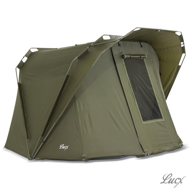 Lucx® Karpfenzelt 1 - 2 Mann Angelzelt Bivvy 2 Man Carp Dome Fishing Tent 