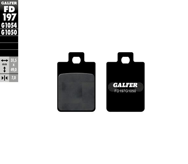 Bremsbeläge Galfer FD197G1050 Semi-Metall SCOOTER