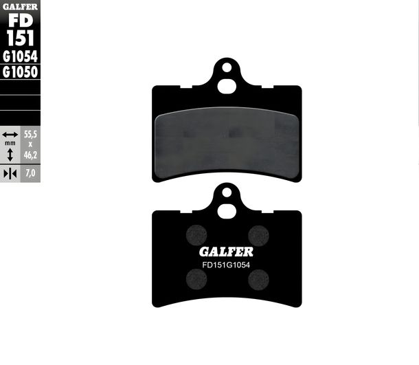 Bremsbeläge Galfer FD151G1054 Semi-Metall