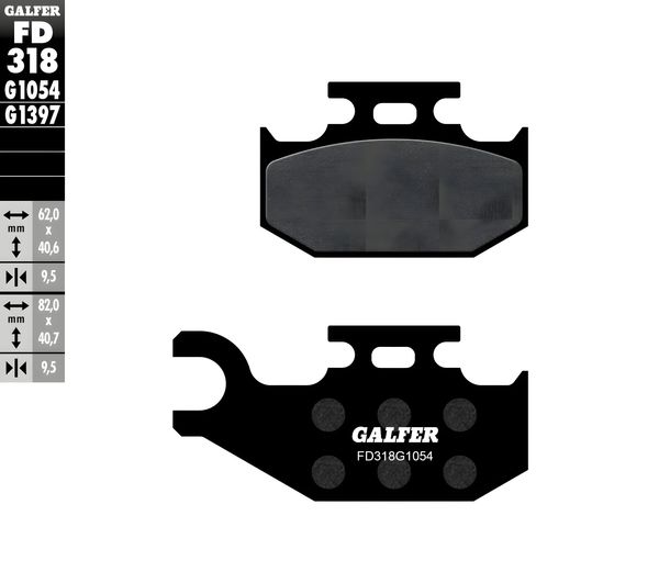 Bremsbeläge Galfer FD318G1054 Semi-Metall