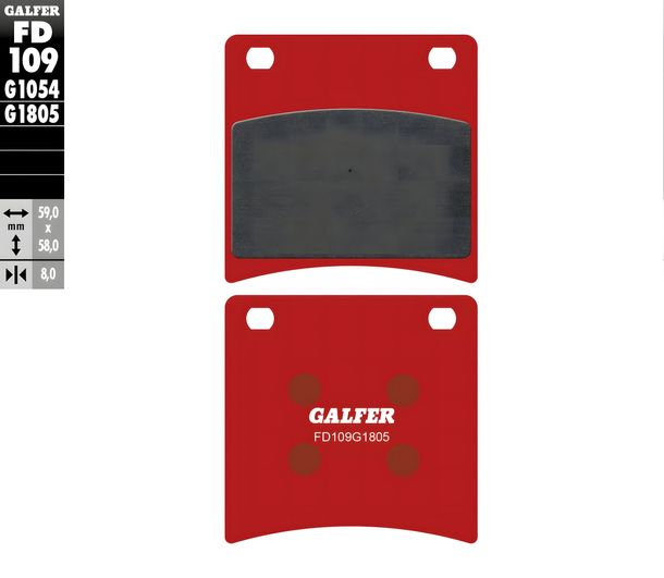 Bremsbeläge Galfer FD109G1805 Semi-Metall OFFROAD / TRIAL