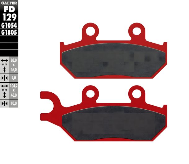 Pastillas de freno Galfer FD129G1805 Semimetálico OFFROAD / TRIAL