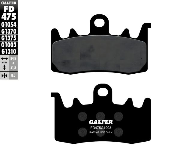 Bremsbeläge Galfer FD475G1003 Sinter-Metall Racing