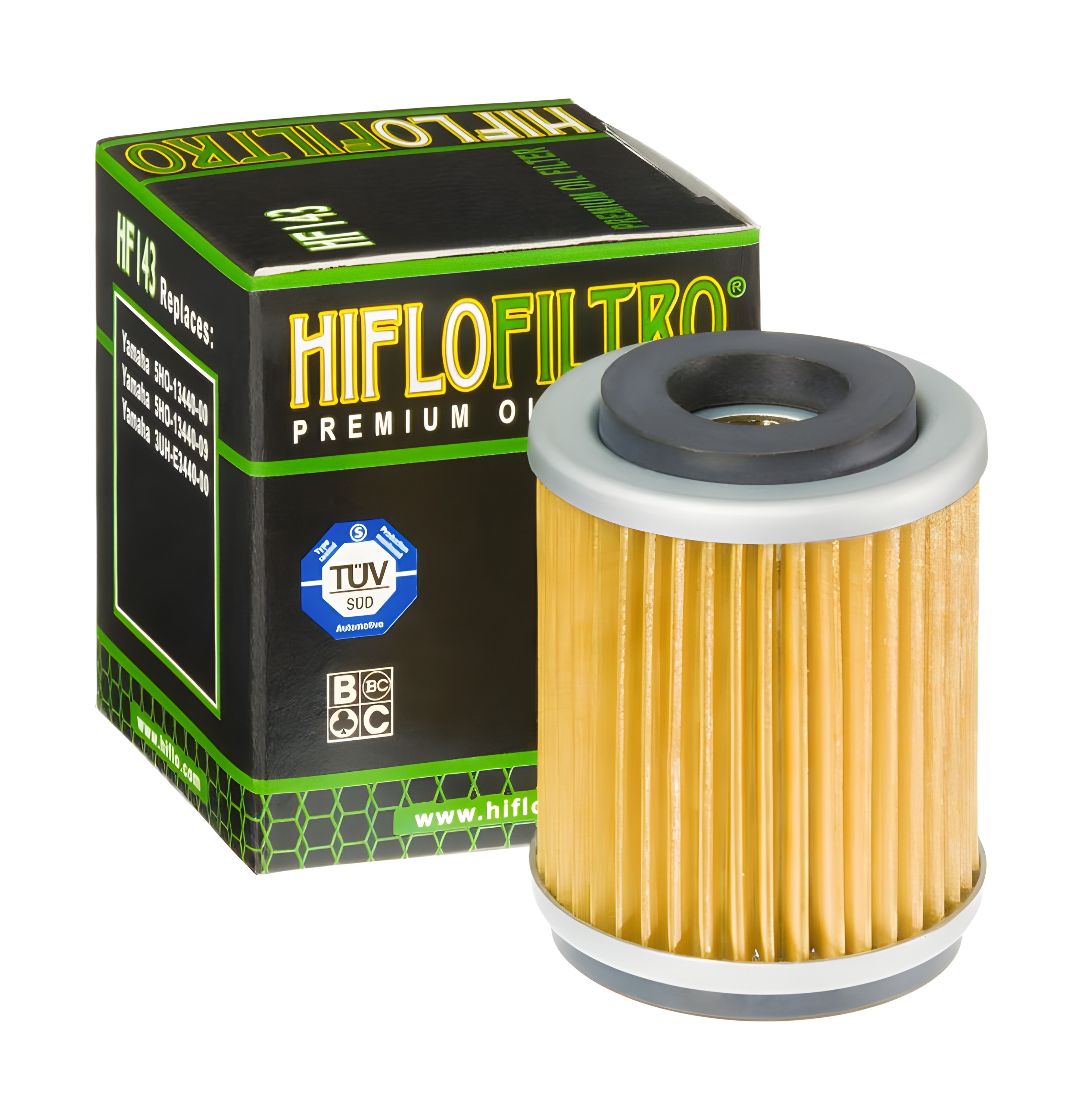 Ölfilter Hiflo HF143 für Yamaha SR 125 / SE / TW 125 / YFM 250 Moto 4
