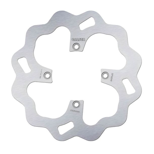 Bremsscheibe Galfer DF029W WAVE® mit ECE R90 Zulassung, starr hinten 256x5mm für Honda VFR F V-Tec ABS 750 / 800 ccm Bj. 1990 - 2005