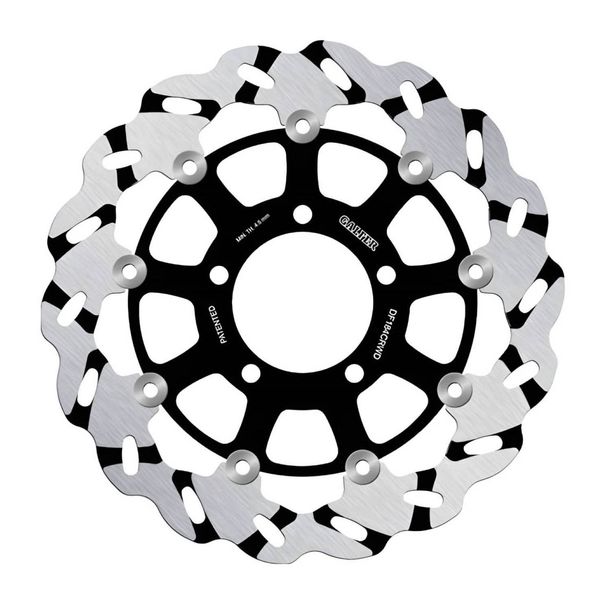Brake disc Galfer DF184CRWD WAVE® Racing Grooved Right with ECE R90 approval, floating front 300x5mm for Kawasaki KLZ Versys Z SX R SE KLE ZX-10R 600 - 1000 ccm Year 2004 - 2015