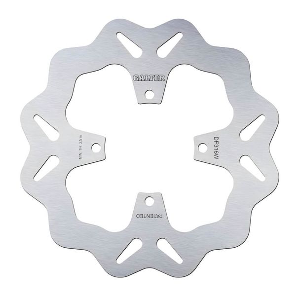 Remschijf Galfer DF316W WAVE® met ECE R90-goedkeuring, stijf achter 250x4mm voor Suzuki GS F GSF Bandit GSX FK 400 - 750 ccm Bouwjaar 1989 - 2011