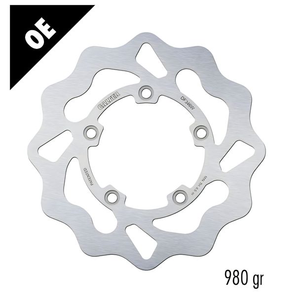 Remschijf Galfer DF346W WAVE® met ECE R90 goedkeuring, vast achter 260x5mm voor Suzuki GSX 1400 ccm bouwjaar 2001 - 2010
