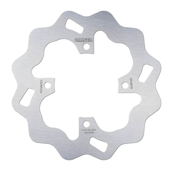 Brake disc Galfer DF487W WAVE® with ECE R90 approval, rigid rear 202,5x4,5mm for Yamaha TZR R1 50 / 80 ccm