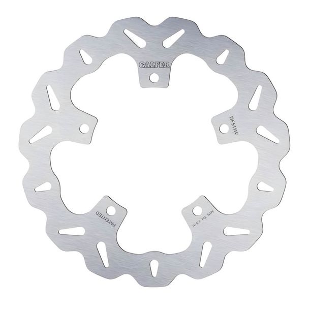 Bremsscheibe Galfer DF511W WAVE® mit ECE R90 Zulassung, starr hinten 245x5mm für Yamaha XJ6 Diversion ABS F 600 ccm Bj. 2009 - 2016
