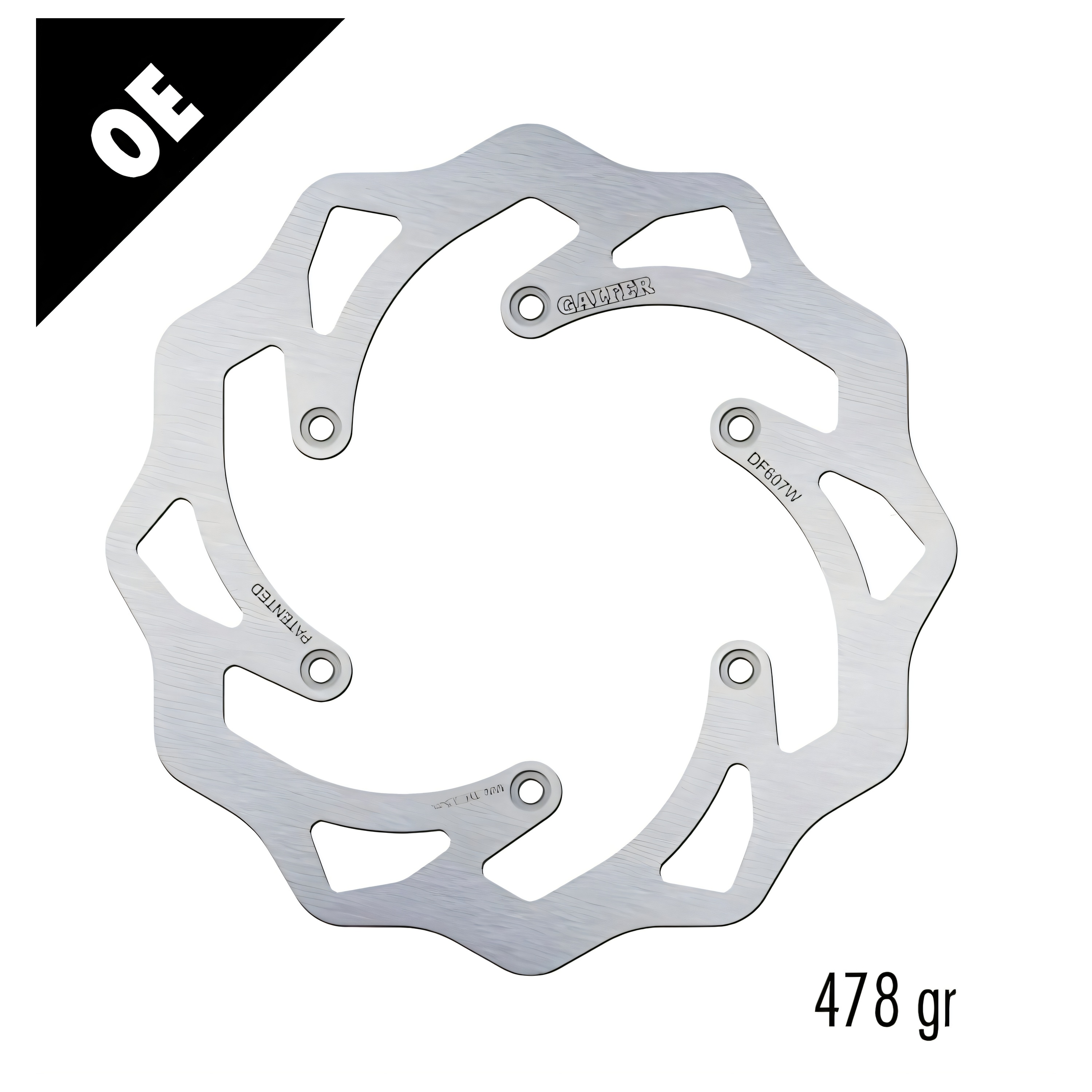 Bremsscheibe Galfer DF607W WAVE® starr hinten 220x4mm für KTM LC4 Adventure R