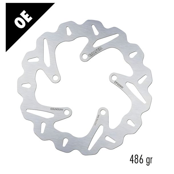 Bremsscheibe Galfer DF609W WAVE® mit ECE R90 Zulassung, starr hinten 220x3,5mm für Aprilia Arrecife Atlantic Scarabeo 125 / 500 ccm