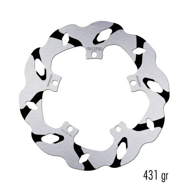 Disco del freno Galfer DF650RW WAVE® Racing Grooved con ECE R90 approvazione, rigido anteriore 200x4mm per Malaguti Centro SL, Vespa LX 3V 1 S Piaggio Hexagon GTX 2 ET4 LXV Fly ET2 injection