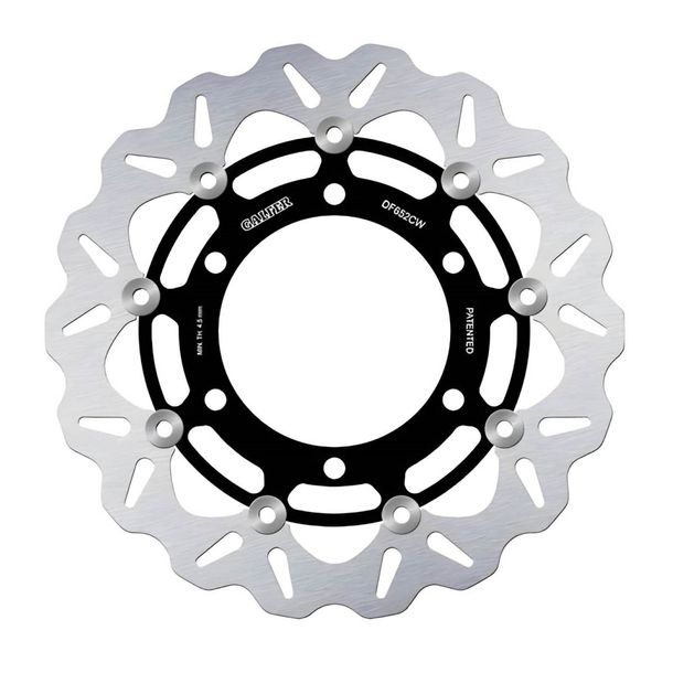 Bremsscheibe Galfer DF652CW WAVE® mit ECE R90 Zulassung, schwimmend vorne 296x5mm (2 benötigt) für Triumph Trident 750 / 900 ccm Bj. 1991 - 1998
