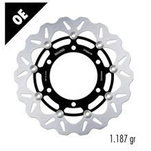 Disco de freno Galfer DF652CW WAVE® Complete con ECE R90 homologación, flotante delantero 296x5mm (2 necesario) para Triumph Trident 750 / 900 ccm Año 1991 - 1998