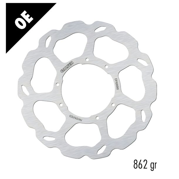 Brake disc Galfer DF699W WAVE® with ECE R90 approval, rigid front 290x3,5mm for HM CRM F X RR Derapage Competition CRE SM Competiton 50 / 125 ccm