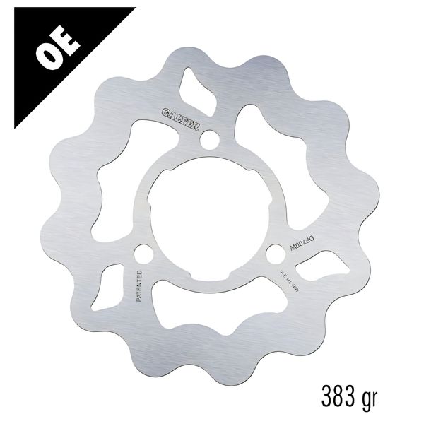 Bremsscheibe Galfer DF700W WAVE® mit ECE R90 Zulassung, starr hinten 180x3,5mm für Derbi Senda DRD SM X-Treme R Classic R1 SM1 Racer Pro Ltd Edition L X-Race 50 ccm