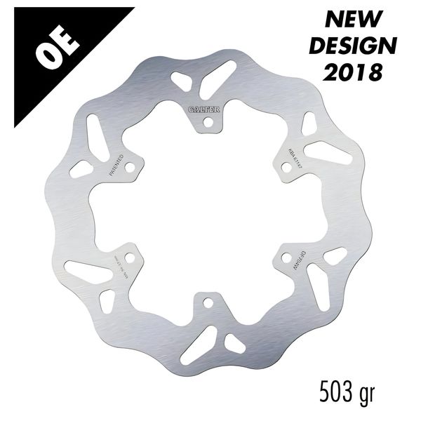 Bremsscheibe Galfer DF704W WAVE® mit ECE R90 Zulassung, starr vorne 220x4mm für Piaggio Zip DT New Special Edition, Vespa S 1 Free 3V GTV Liberty 2 2V GT RST Gran Turismo
