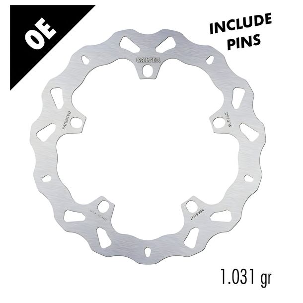 Bremsscheibe Galfer DF707W WAVE® mit ECE R90 Zulassung, starr vorne 320x4,5mm (2 benötigt) für BMW K R S GT GTL ABS ST HP2 Megamoto LT Integral Sport 800 - 1600 ccm Bj. 1999 - 2025