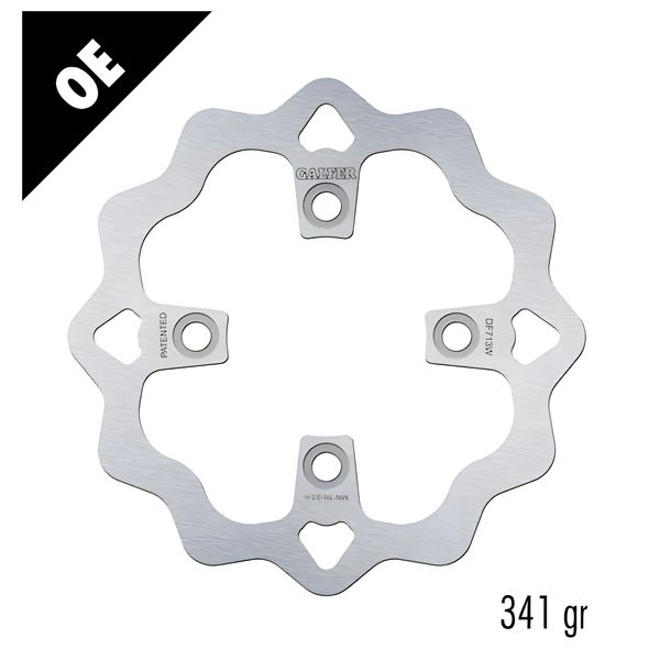 Bremsscheibe Galfer DF713W WAVE® mit ECE R90 Zulassung, starr hinten 187x4mm für Honda TRX EX X SporTrax FourTrax Recon SportTrax 250 / 300 ccm