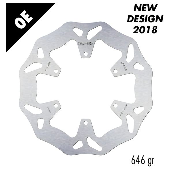 Disco de freno Galfer DF714W WAVE® con homologación ECE R90, rígido delantero 240x4mm (2 necesario) para Piaggio MP3 Yourban Hybrid, Gilera Fuoco LT 125 - 500 ccm