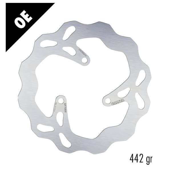 Brake disc Galfer DF758W WAVE® with ECE R90 approval, rigid rear 200x4mm for Rieju MRX PRO MRT 50 ccm