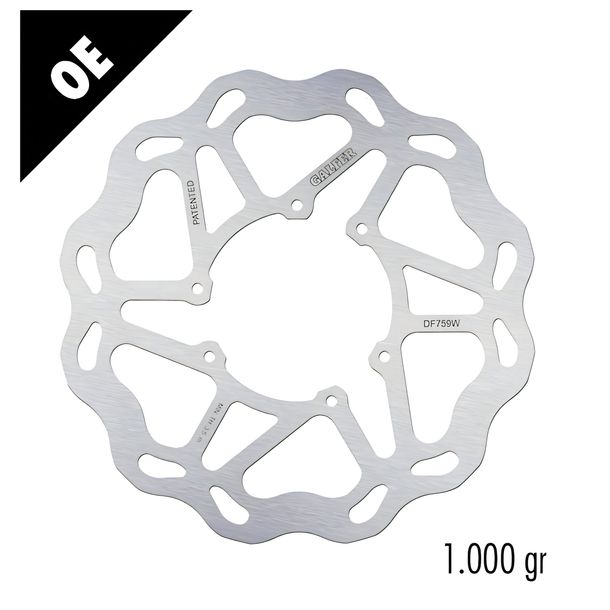 Brake disc Galfer DF759W WAVE® with ECE R90 approval, rigid front 300x4mm for Derbi Senda DRD SM Evo, Rieju MRX PRO X-Treme Ltd Edition MRT 50 ccm