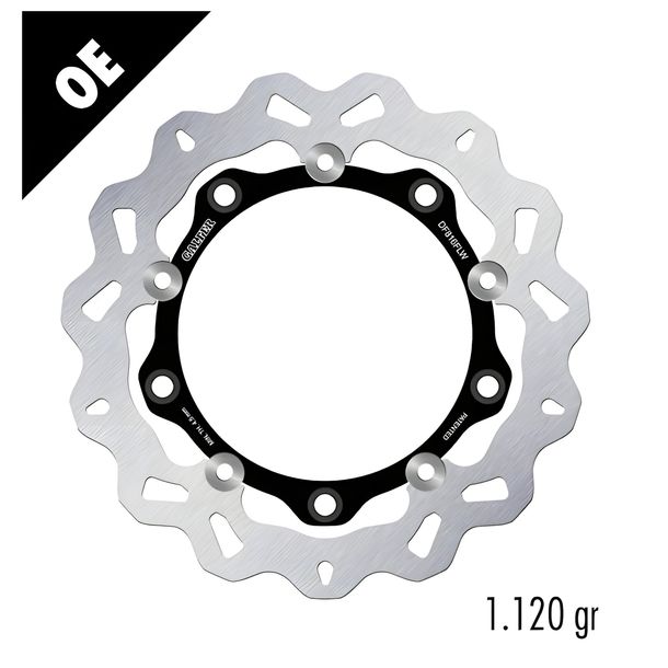 Bremsscheibe Galfer DF816FLW WAVE® mit ECE R90 Zulassung, schwimmend vorne 270x5mm (2 benötigt) für BMW C Sport ABS Highline Evolution Elektrik, Triumph Tiger XC XCA XRX