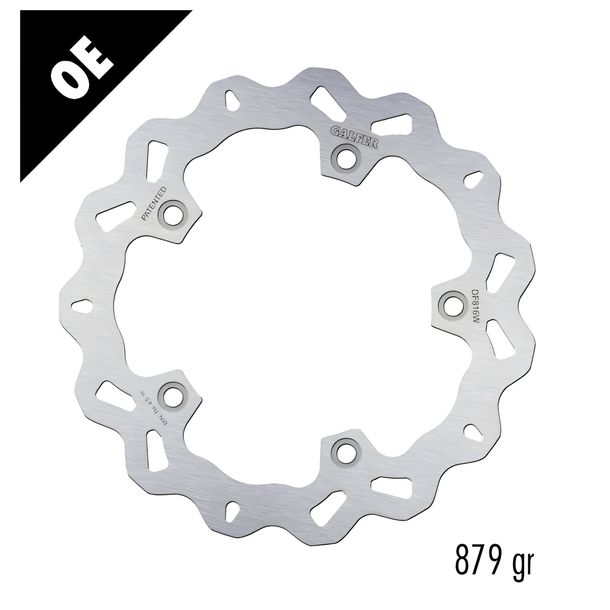 Bremsscheibe Galfer DF816W WAVE® mit ECE R90 Zulassung, starr vorne 270x5mm (2 benötigt) für BMW C Sport ABS Highline Evolution Elektrik, Triumph Tiger XC XCA XRX GT Yamaha