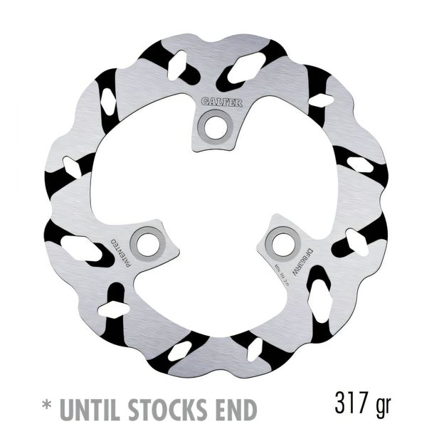 Bremsscheibe Galfer DF863RW WAVE® Racing Grooved mit ECE R90 Zulassung, starr hinten 180x3,5mm für Peugeot Speedfight 2 AC 307 WRC LC 50 / 100 ccm