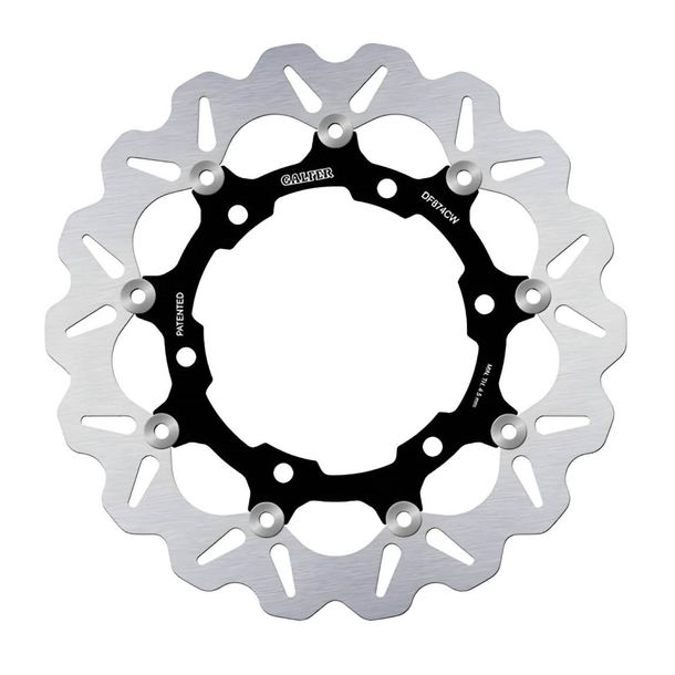 Bremsscheibe Galfer DF874CW WAVE® mit ECE R90 Zulassung, schwimmend vorne 320x5mm für Triumph Thruxton EFI 865 ccm Bj. 2004 - 2015