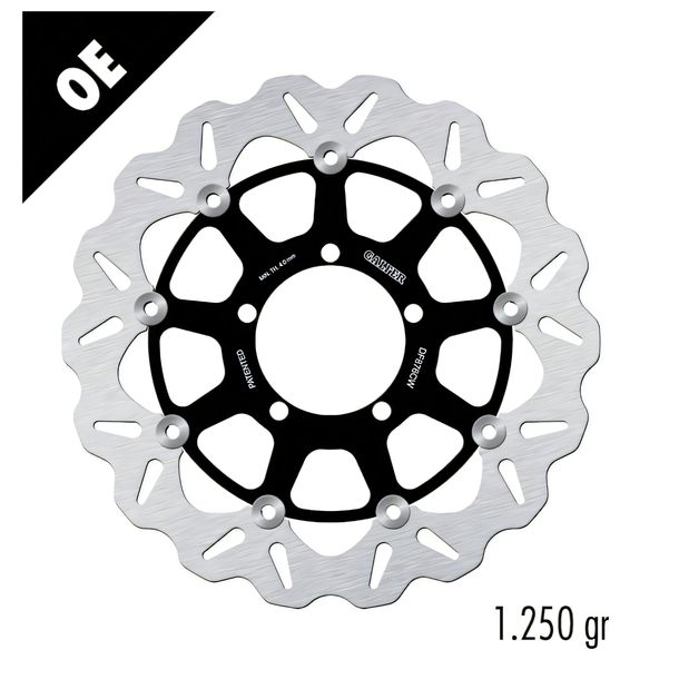 Bremsscheibe Galfer DF876CW WAVE® mit ECE R90 Zulassung, schwimmend vorne 310x4,5mm (2 benötigt) für Triumph Daytona R Street Triple 675 ccm Bj. 2006 - 2014