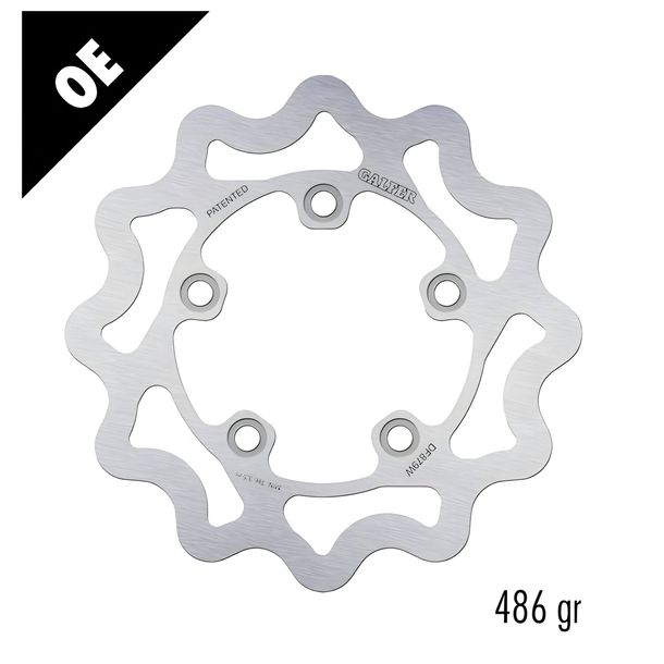 Bremsscheibe Galfer DF879W WAVE® mit ECE R90 Zulassung, starr hinten 220x4mm für Kymco MXU Wide R S Maxxer KXR Sport LC 250 - 400 ccm