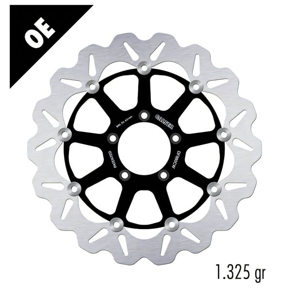 Bremsscheibe Set Galfer 2x DF880CW WAVE® mit ECE R90 Zulassung, schwimmend vorne 320x4,5mm für Ducati Monster S ABS Superbike Streetfighter S4R Testastretta Evo Panigale 749 Bj. 2003 - 2024