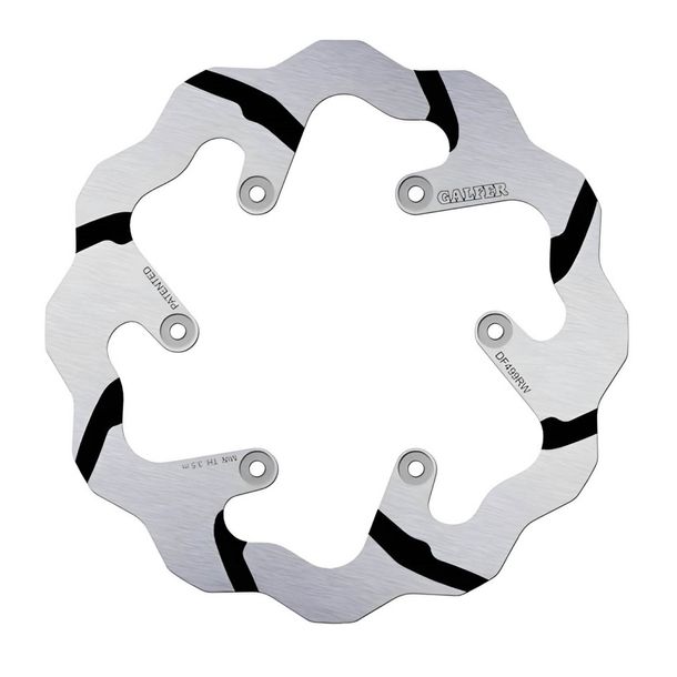 Bremsscheibe Galfer DF499RW WAVE® Racing Grooved mit ECE R90 Zulassung, starr hinten 245x4mm für Yamaha WR F YZ 426 125 - 450 ccm Bj. 2001 - 2021