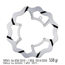 Disque de frein Galfer DF606RWS WAVE® Oversize Grooved avec ECE R90 homologation, rigide avant 270x3mm pour Husaberg FE, Husqvarna FC TC TE KTM EXC EGS Sixdays 125 - 650 ccm Année 1990 - 2025