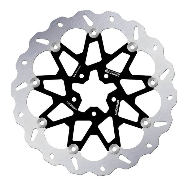 Brake disc Galfer DF787CWD WAVE® with ECE R90 approval, floating front 320x5mm for KTM Duke R, Husqvarna Vitpilen Svartpilen 690 - 890 ccm Year 2012 - 2024