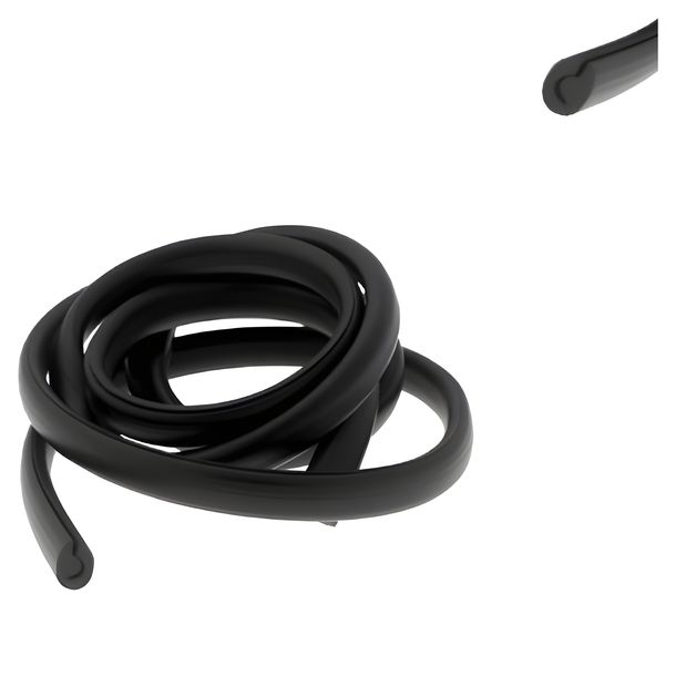 Rubber leg shield - 1650mm black RMS for Vespa 50-125 / PV / ET3 / 125 VNA-TS / 150 VBA-Super / 160 GS / 180 SS / Rally / PX80-200 / PE / Lusso / T5