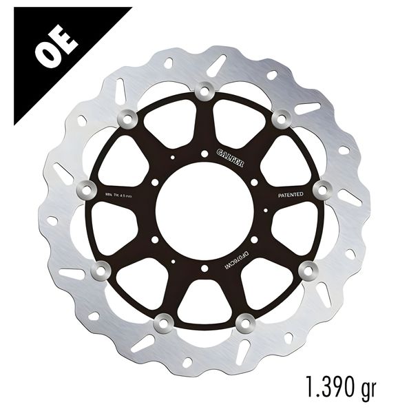 Remschijf Set Galfer DF076CWI & DF076CWD WAVE® met ECE R90 goedkeuring, zwevend voor 320x5mm voor Honda CBR RR Fireblade SP 1000 ccm bouwjaar 2008 - 2025